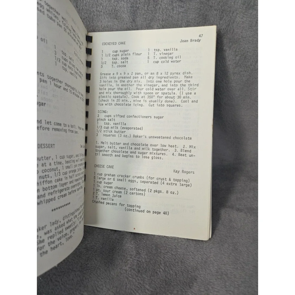 Glendale Heights UMC United Methodist Church Cookbook Durham,‎ NC 1973 LOCAL